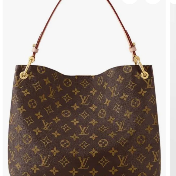 Louis Vuitton Brown and Gold Monogram Shoulder Bag - Picture 1 of 3